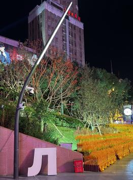上海黄浦区南京路步行街世纪广场景观照明上新