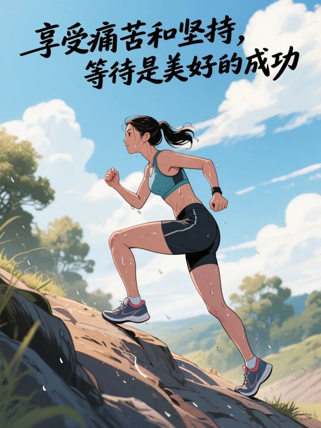跑步