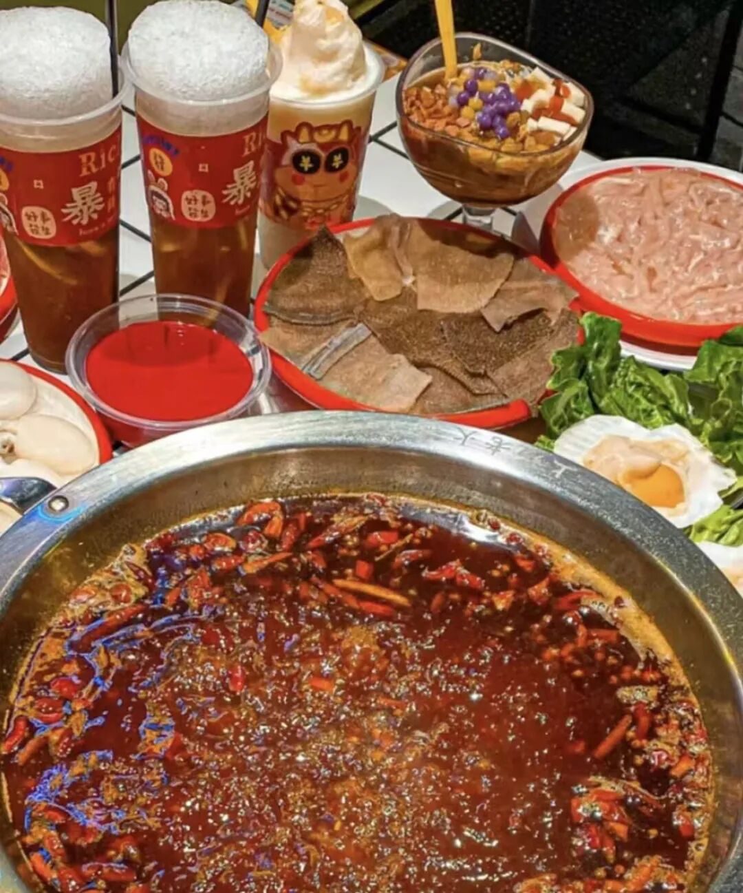 吃火锅文案