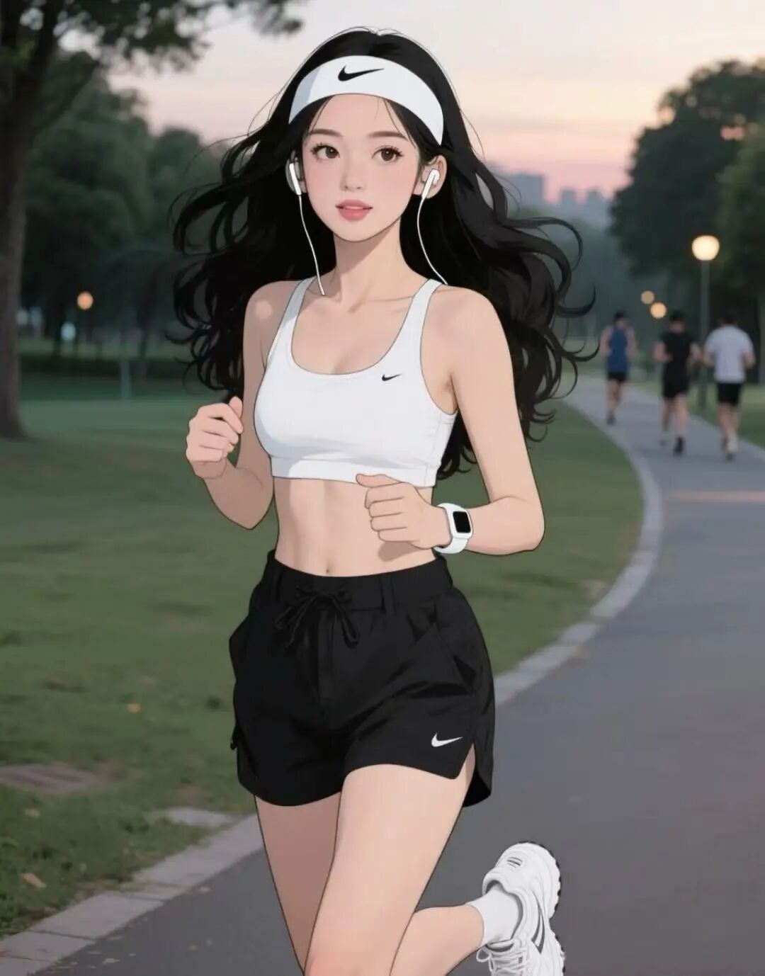 跑步