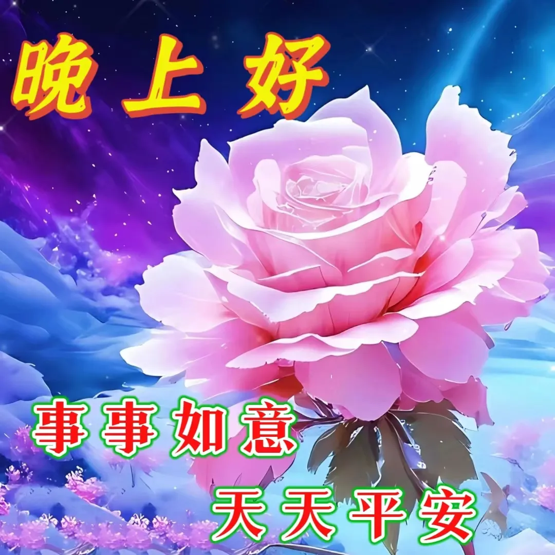 晚上好,晚安