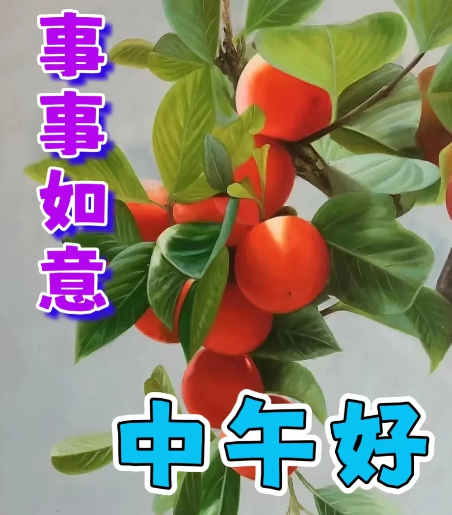 中午好,午安