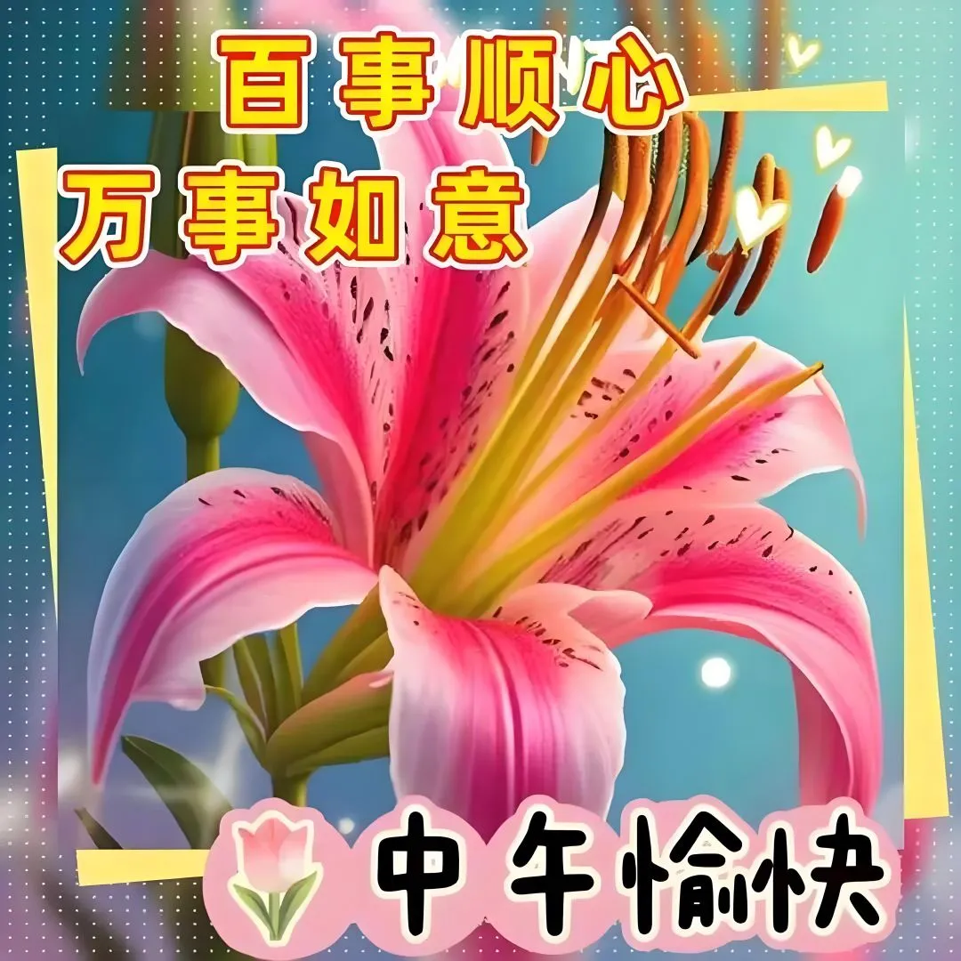 中午好,午安