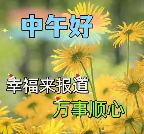 中午好,午安