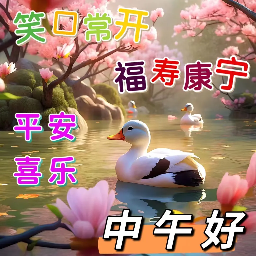 中午好,午安