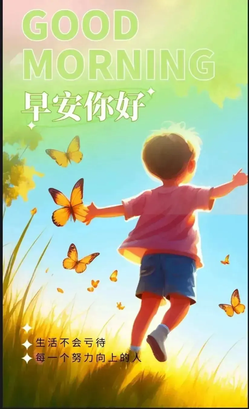 早安,早上好,上午好