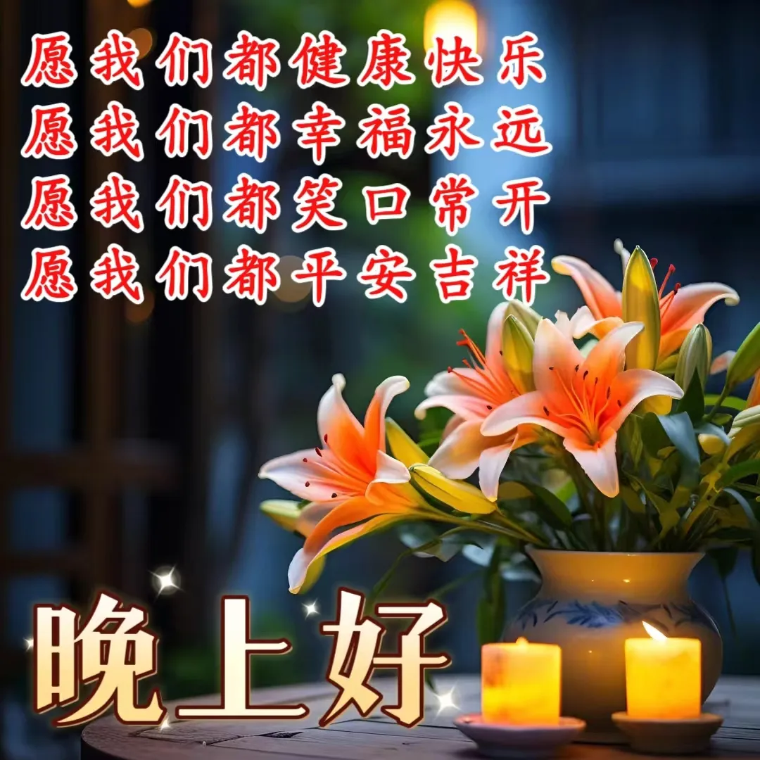 晚上好,晚安