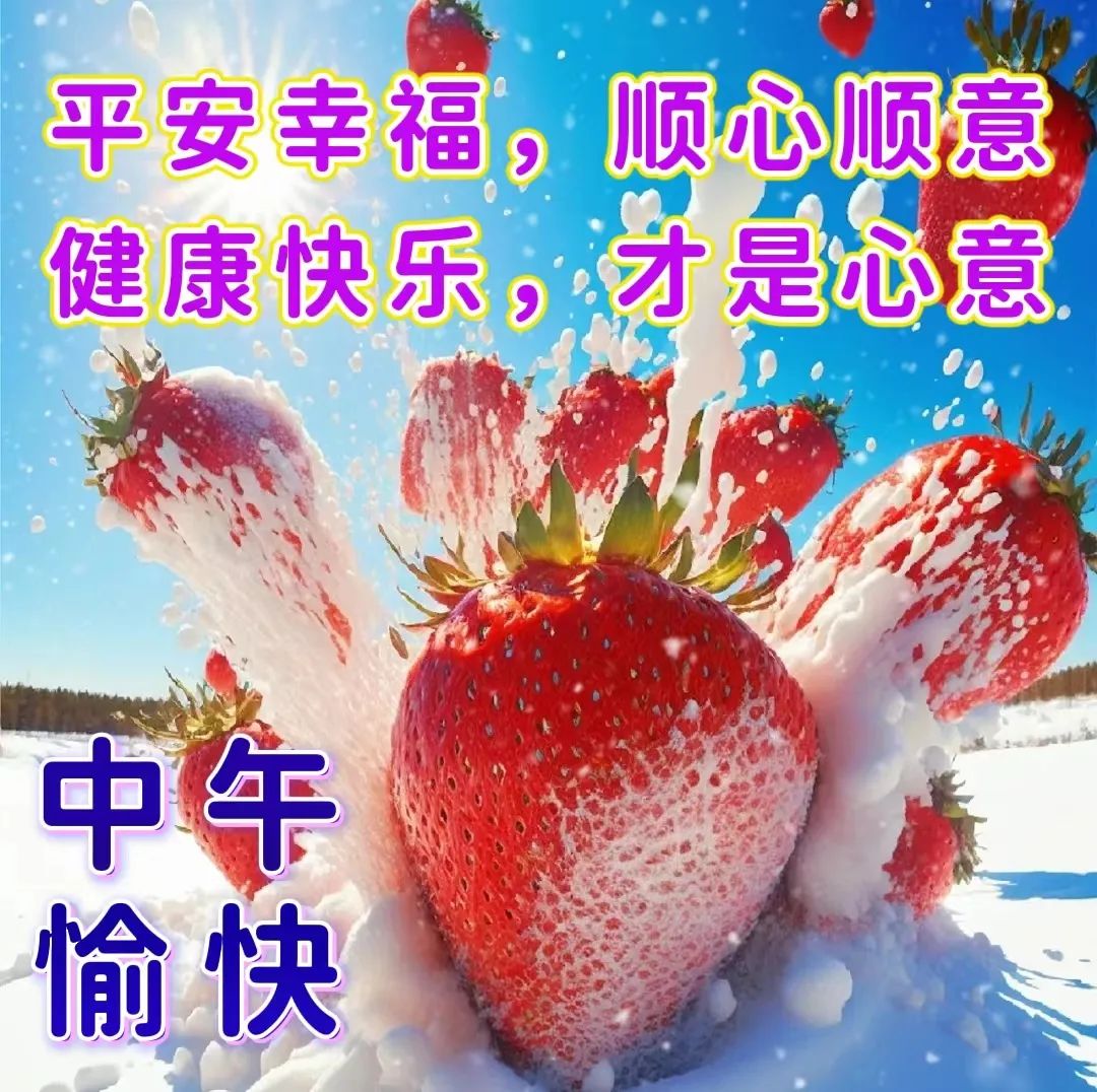 中午好,午安