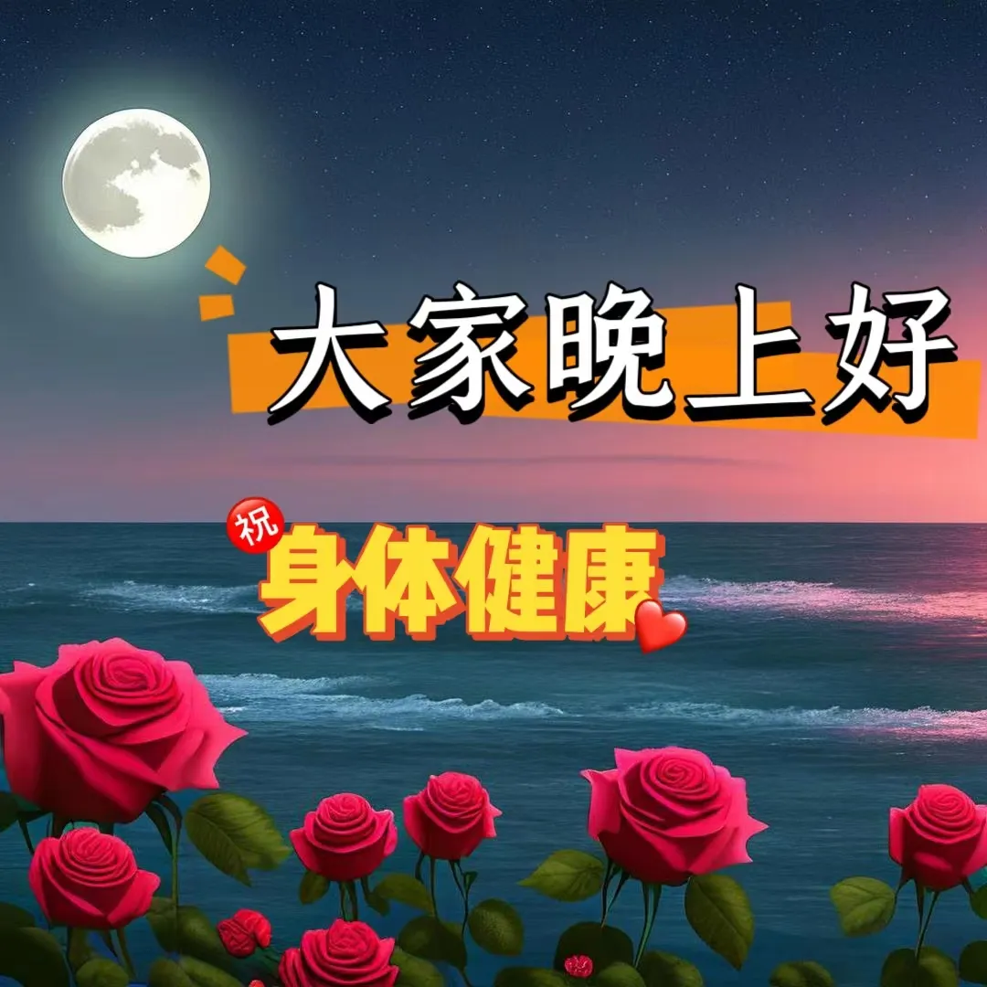晚上好,晚安