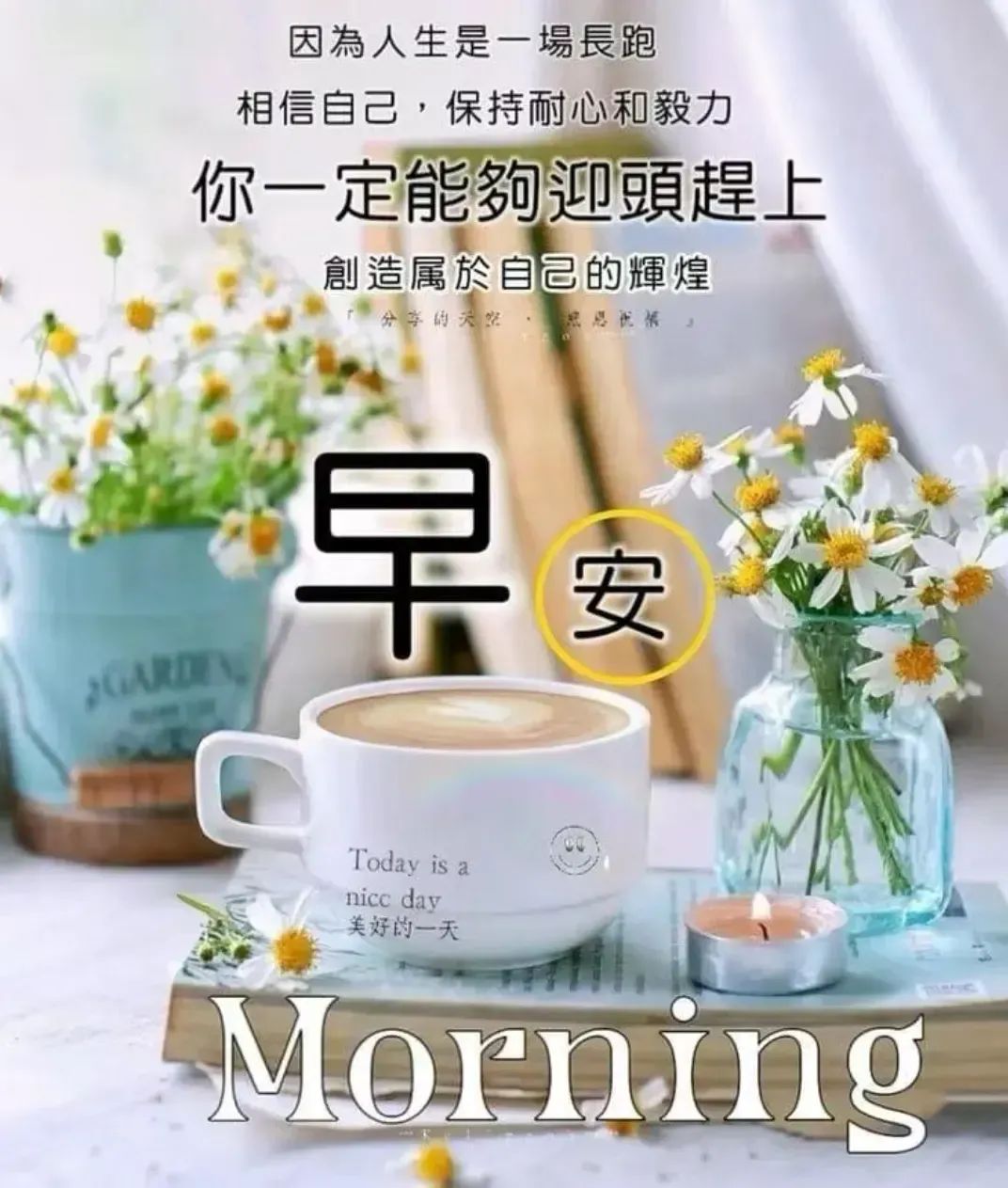 早安祝福，清晨的问候，愿你的心情如阳光般明媚