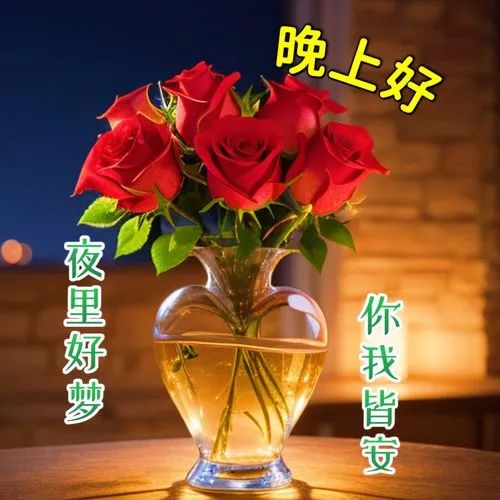 晚上好,晚安