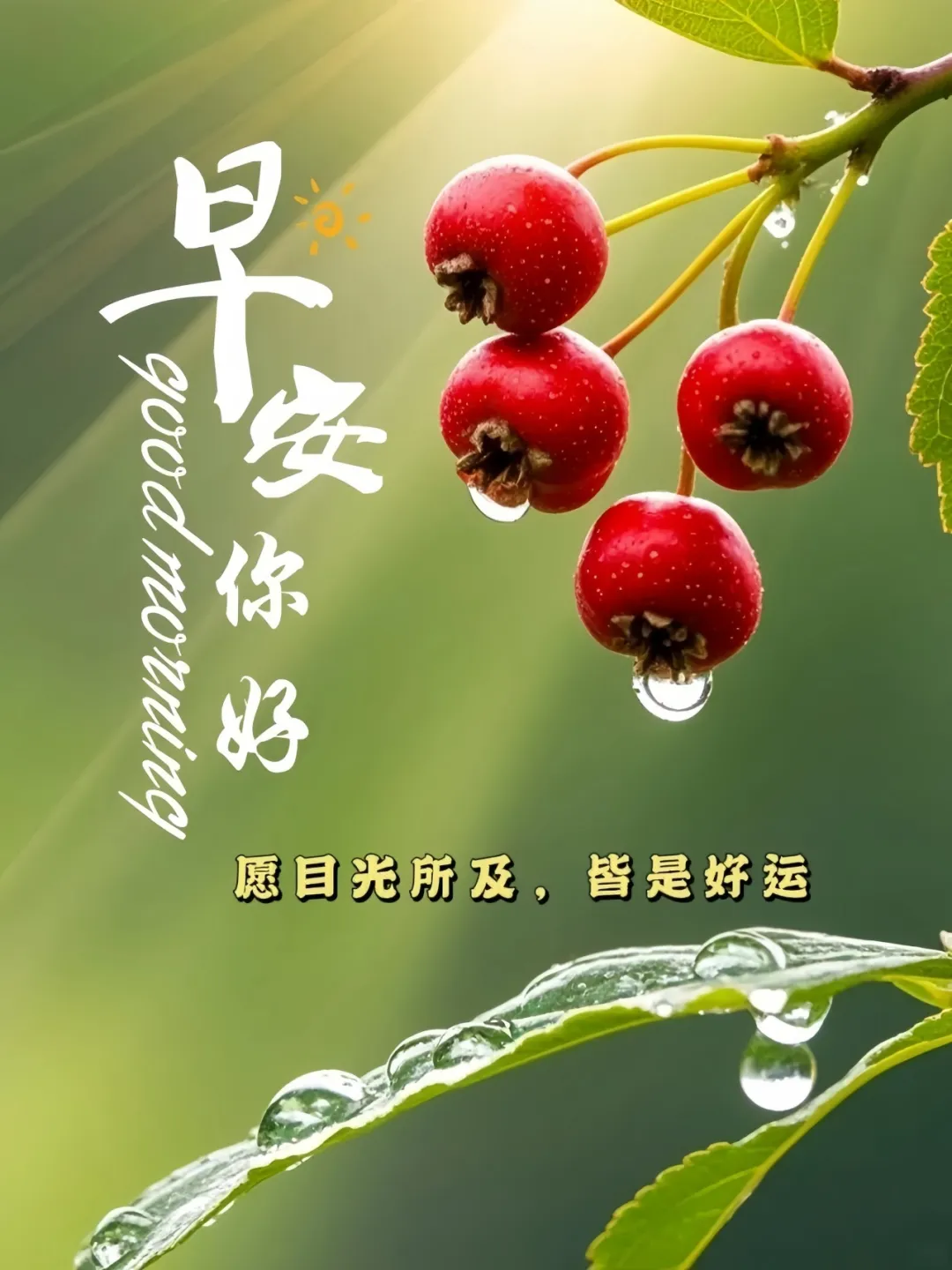 早安,早上好