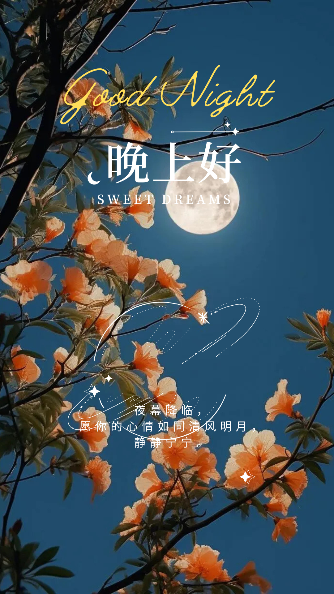 13条漂亮的晚上好表情图片带字温馨，愿你的夜晚如同家中的灯火，温暖而安心。