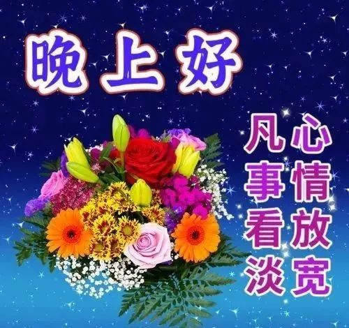 晚上好,晚安