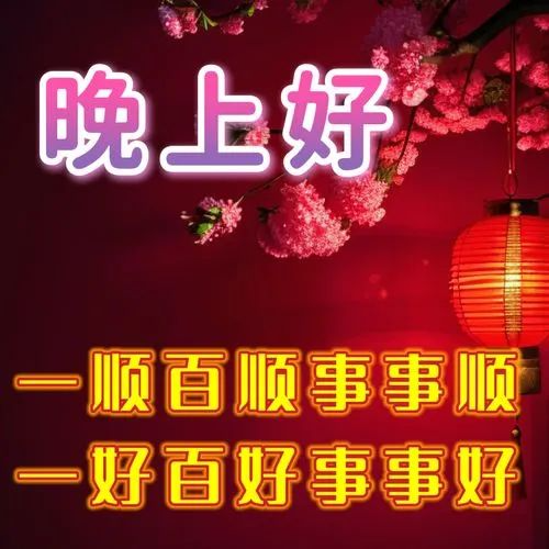 晚上好,晚安