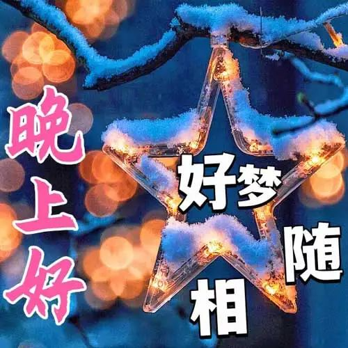 晚上好,晚安
