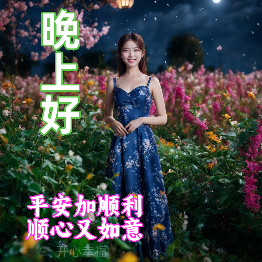 晚上好,晚安