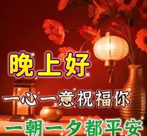 晚上好,晚安