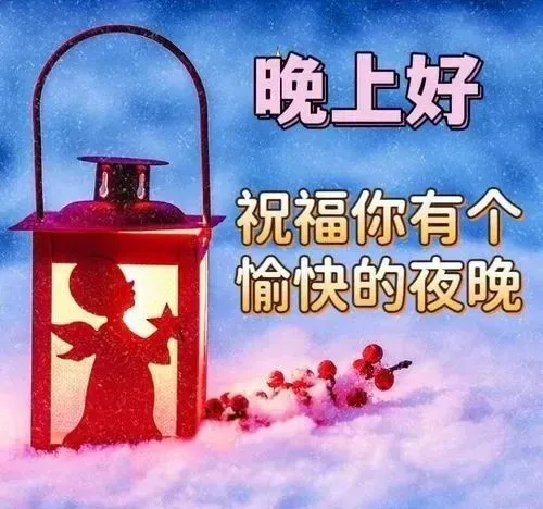 晚上好,晚安