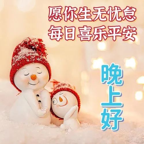 晚上好,晚安