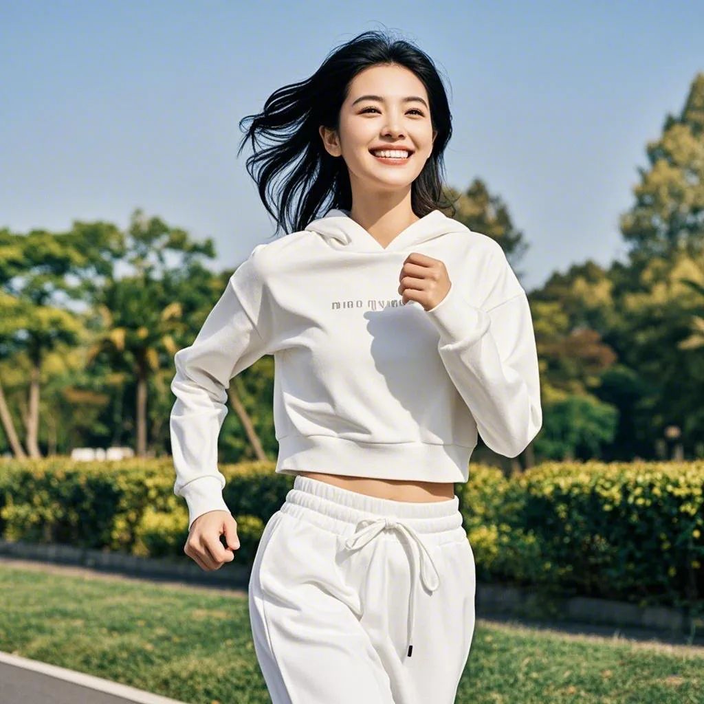 去跑步时,发条不一样的朋友圈