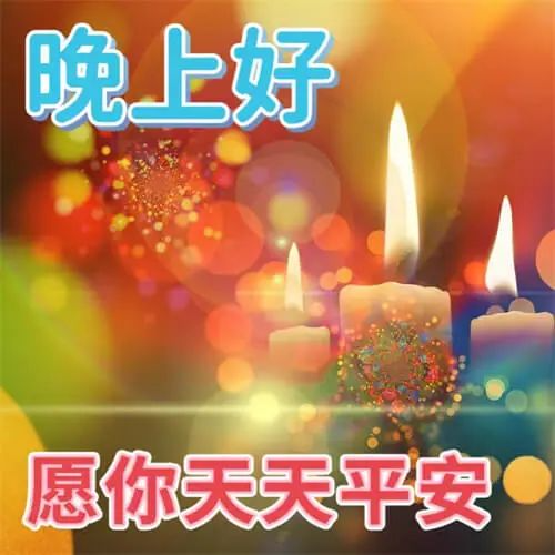 晚上好,晚安