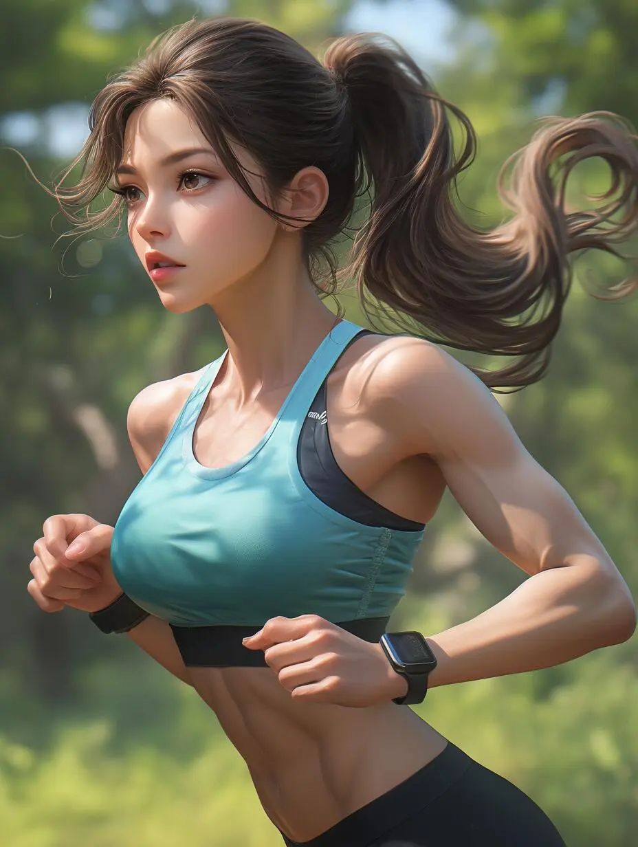 跑步