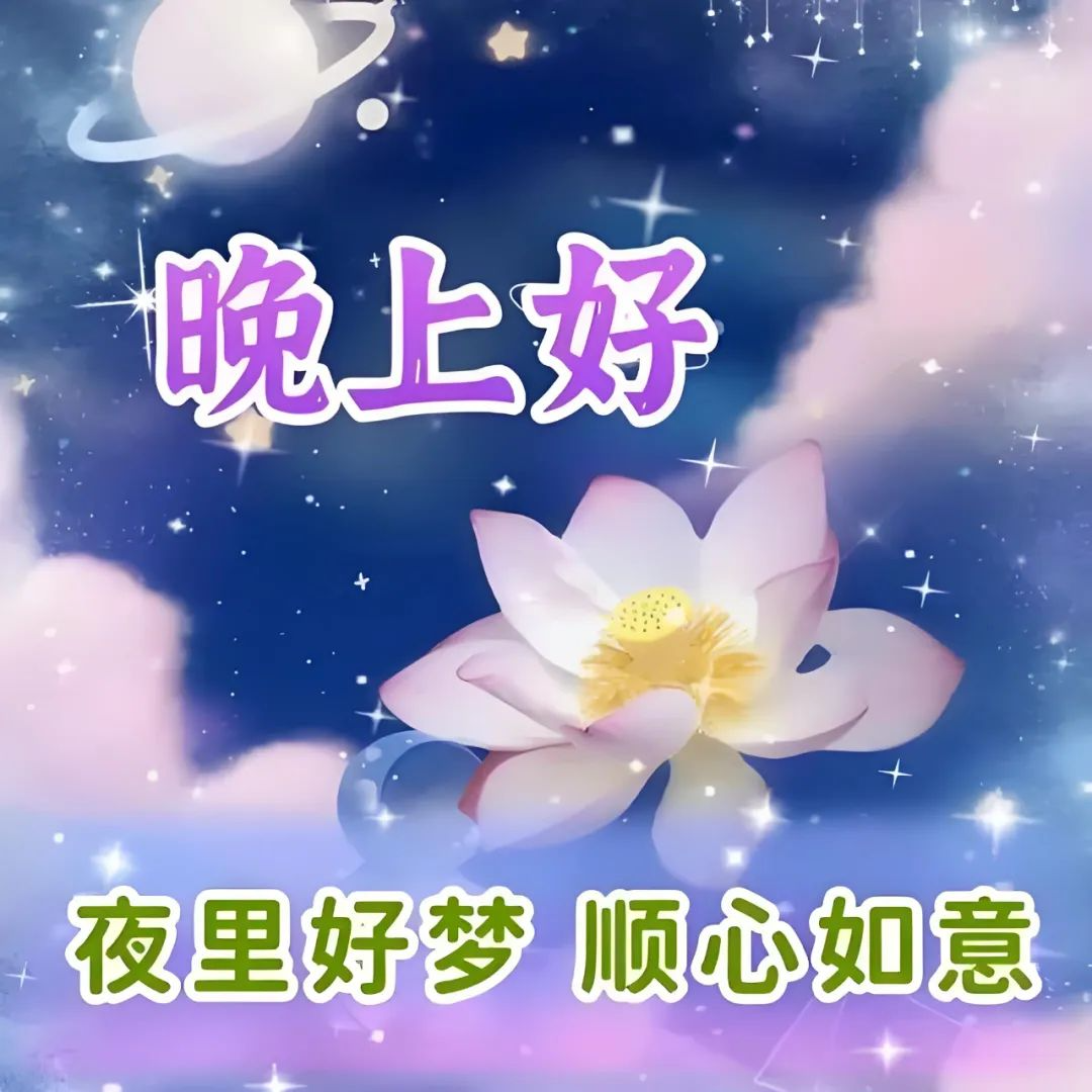 晚上好,晚安