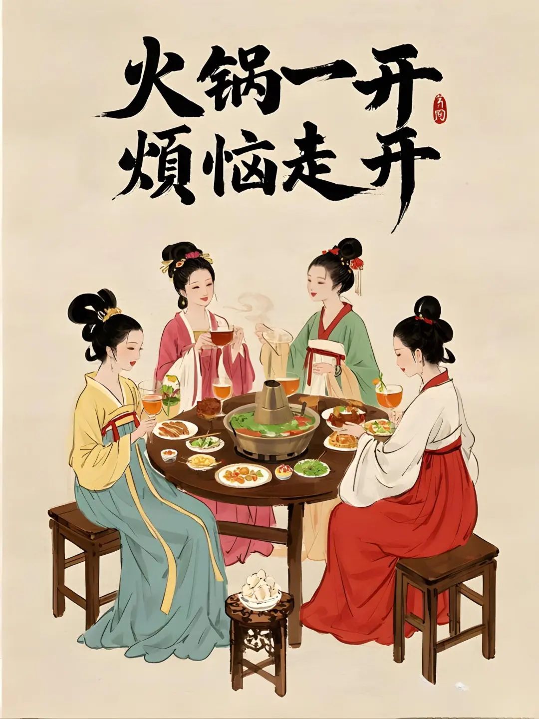 吃火锅文案