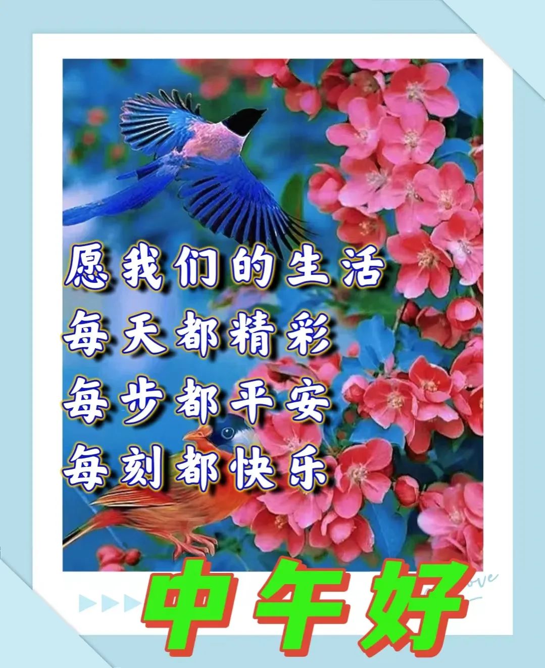 中午好,午安